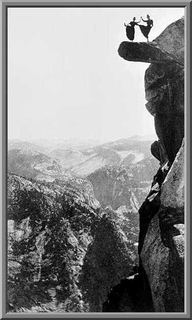 Glacier Point Overhanging Rock Montaña de Oro Living History -- Yosemite Visit Memory Book - Joyce Cory and Phoebe Adams