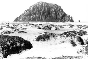 Morro Rock from the sand spit